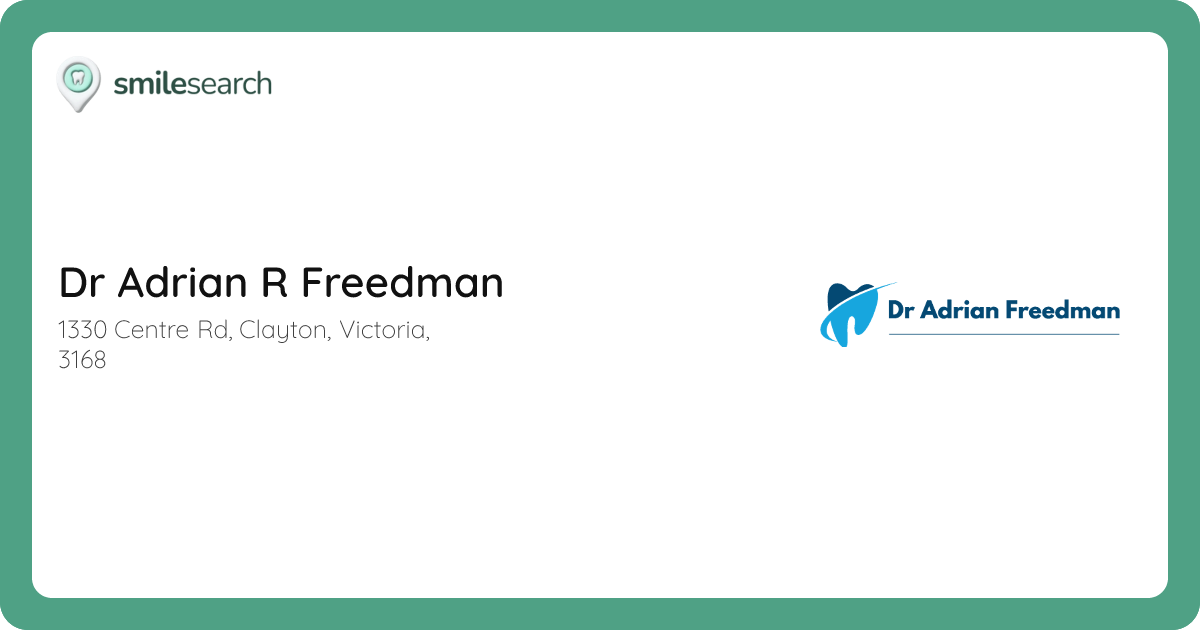 Gallery of Dr Adrian R Freedman - Dental Clinic in Clayton, Victoria ...